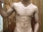 asian boy with big dick masturbation until cum 1/16