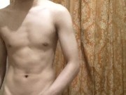 asian boy with big dick masturbation until cum 4/16