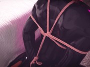 LunaLaces turned into a latex fuckdoll | Full Video on OF! 8/16