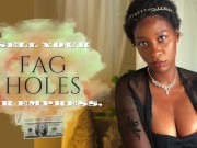 Sell Your Fag Holes for Me. eKRYSTALLINE Ebony Findom Encouraged Bi Faggot 1/16