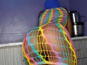 Step brother fucked his step sis when she was cooking in the kitchen 2/16