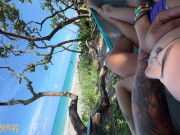 Public FINGERING at the beach 14/16