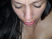 Gemidos y mamada acabaría con mi hermanastra 14/16