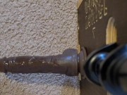 Pussy creampie while ass stretched 1/16