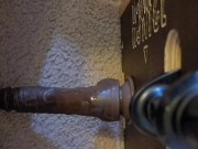 Pussy creampie while ass stretched 11/16