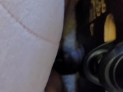 Pussy creampie while ass stretched 4/16