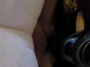 Pussy creampie while ass stretched 6/16