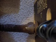 Pussy creampie while ass stretched