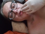 Latex gloves excite me, it's si goodl 16/16