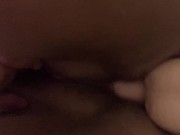 anal & pussy fucked by my dildo until my pussy is creamy