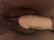 anal & pussy fucked by my dildo until my pussy is creamy 8/16