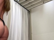 WOMEN'S FITTING ROOM H&M - SHE PERVERT MASTURBATING PUBLICLY 14/16