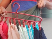 My neighbors panties make me so hard 16/16