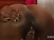 AFRICAN BABE TEASING HER ANAL HOLE 7/16