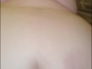 Blonde amatuer PAWG gets cumshot on big ass 💦 7/16