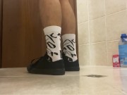 Boy Masturbate Socks Converse 2/16