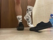 Boy Masturbate Socks Converse 7/16