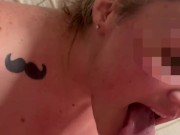 MILF Eagerly Sucks and Swallows All the Cum From Big Uncut Cock! Onlyfans Snookybaby28 5/16