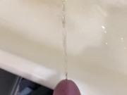 I pee in the bathroom in the morning when it's busy:) 11/16