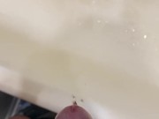 I pee in the bathroom in the morning when it's busy:) 15/16