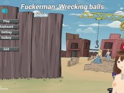 Fuckerman Breaking Ball #1 - Anal fucking the busty crane girl - Jazziuu - Gameplay 1/16