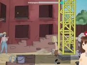 Fuckerman Breaking Ball #1 - Anal fucking the busty crane girl - Jazziuu - Gameplay 2/16