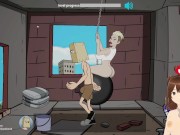 Fuckerman Breaking Ball #1 - Anal fucking the busty crane girl - Jazziuu - Gameplay 3/16