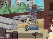 Fuckerman Breaking Ball #1 - Anal fucking the busty crane girl - Jazziuu - Gameplay 5/16