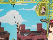 Fuckerman Breaking Ball #1 - Anal fucking the busty crane girl - Jazziuu - Gameplay 7/16