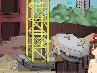 Fuckerman Breaking Ball #1 – Anal fucking the busty crane girl – Jazziuu – Gameplay