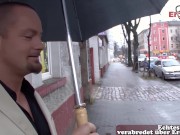 Deutsche Straßen Schlampe abgeschleppt und zum Sex überredet 1/16