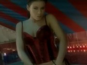 Hot and eager brunette fucks her pussy alone with sex toys 1/16