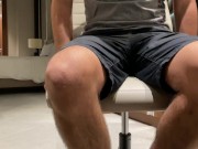 german boy jizzes into a condom under the desk 2/16