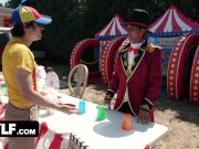 MYLF - Fucking an Extra Tall MILF In a Bounce House! Big Facial Finish. 5/16