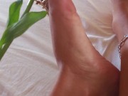 giantess worships her feet, sexy caress to get horny 3/16