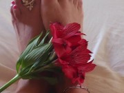 giantess worships her feet, sexy caress to get horny 6/16