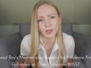 Blonde Goddess gives good boy a mesmerizing JOI reward 14/16