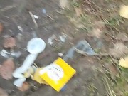 I found used condoms. Drank the cum from him and jerked off his hairy dick 3/16