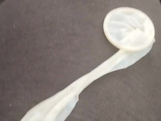 I found used condoms. Drank the cum from him and jerked off his hairy dick