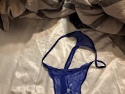 J Swiift stroking his cock for wife at work. 10/16