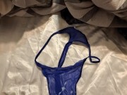 J Swiift stroking his cock for wife at work. 13/16