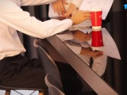 واسه پاس شدن امتحانم مجبور شدم به استاد کیر کلفتم بدم ، از دست ندی ، آخرش آبش فقط 💦💦 2/16