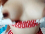 Eat me. Sweet big ass with strawberry costume 16/16