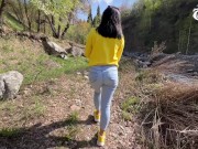 A tourist with a big ass decided to give a blowjob in nature to her boyfriend - AnGelya.G 16/16