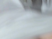 COLEGIALA JUGANDO CON SU DILDO MIENTRAS SE COME EL SEMEN DE SU NOVIO