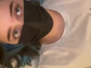 A pretty girl with big tits is waiting for you in the crib.