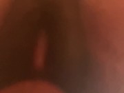 hairy ebony pussy rides dildo on your face and squirts everywhere!!! 9/16