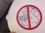 Edging Cock in Airplane Bathroom - Dane Coxx 11/16