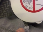 Edging Cock in Airplane Bathroom - Dane Coxx 4/16