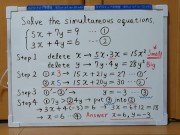 Tokyo 2024-1st [1]Q5 Solve the simultaneous equations.[JapanMath] 1/16